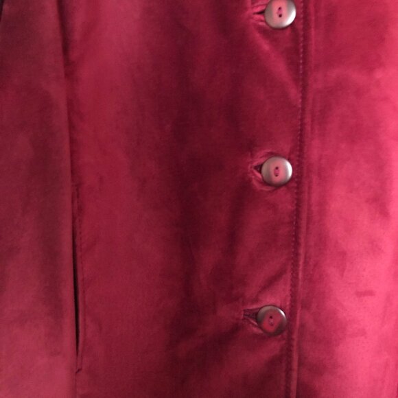 Danier Burgundy Suede Jacket - Picture 9 of 9